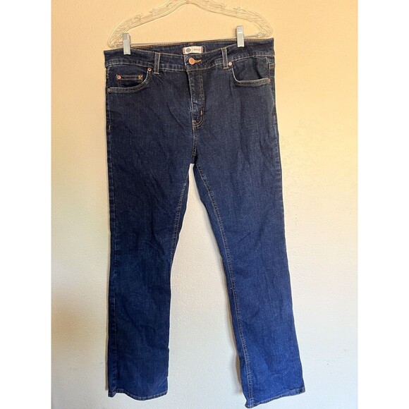 Dickies Denim - Dickies Women's Size 12 RG Jeans Boot Cut Blue Denim Medium Wash Stretch